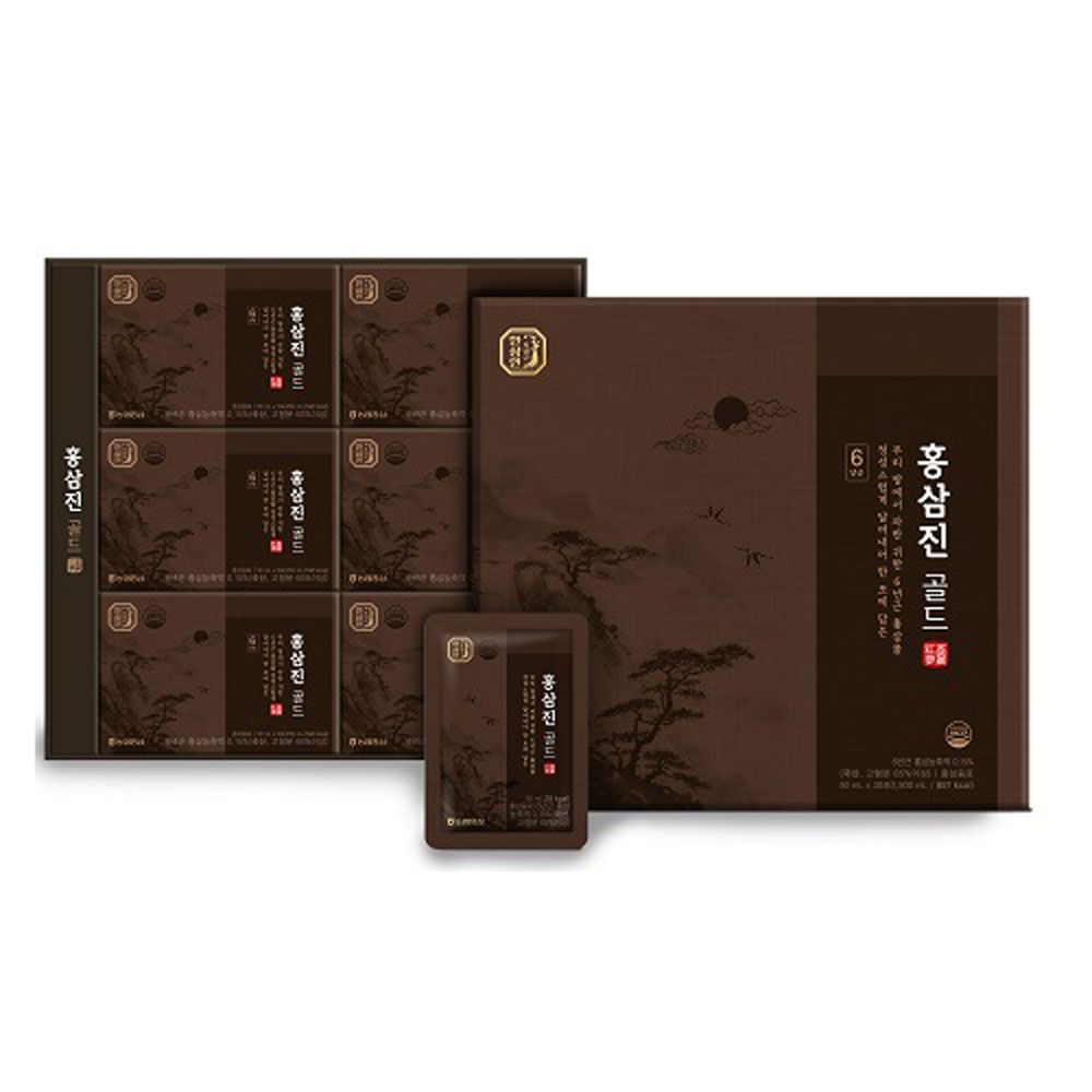 [NH Red Ginseng Hansamin] Red Ginseng Jin Gold 50ml x 30 bags -nutritious 6-year-old red ginseng- Made in Korea